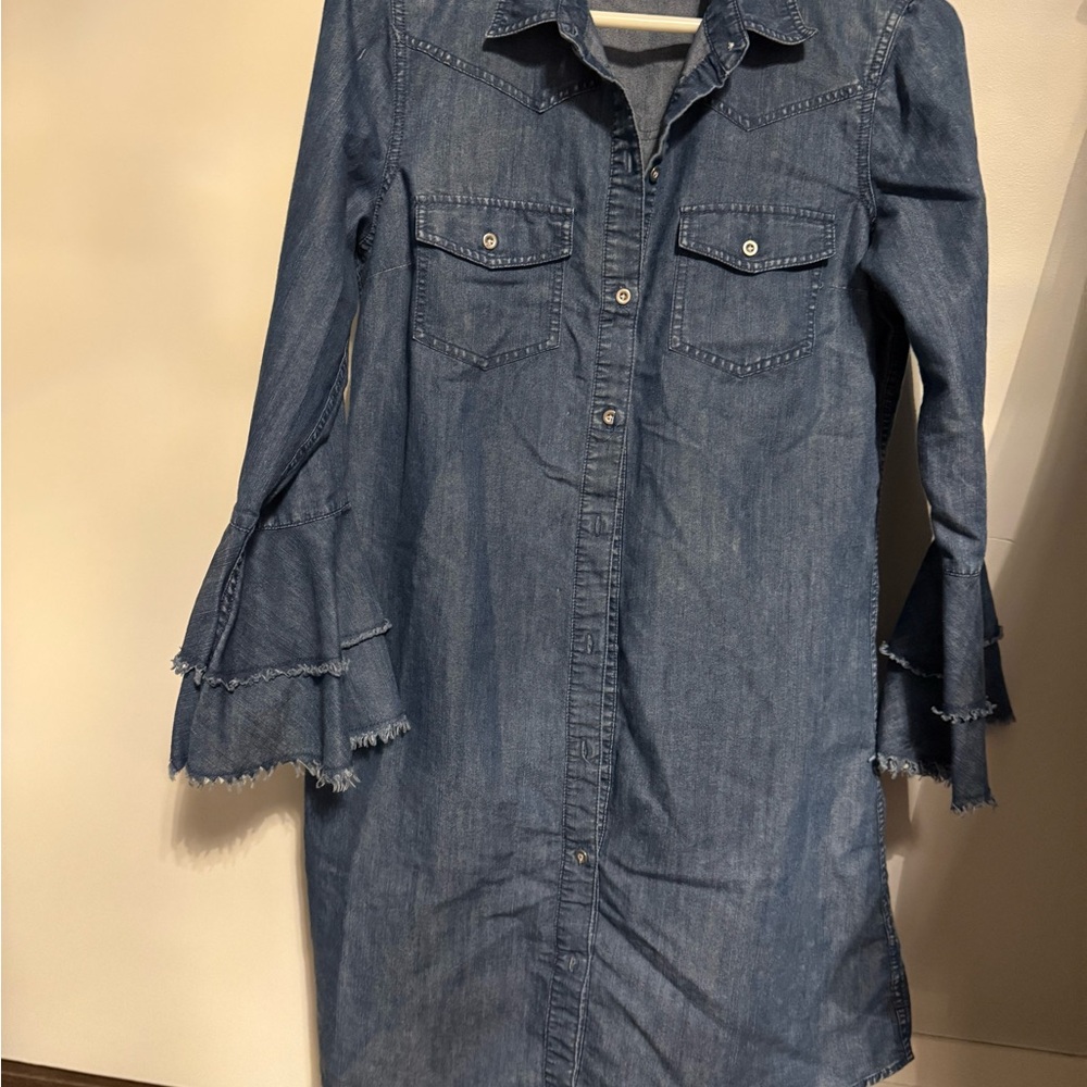 Denim Long Sleeve Dress